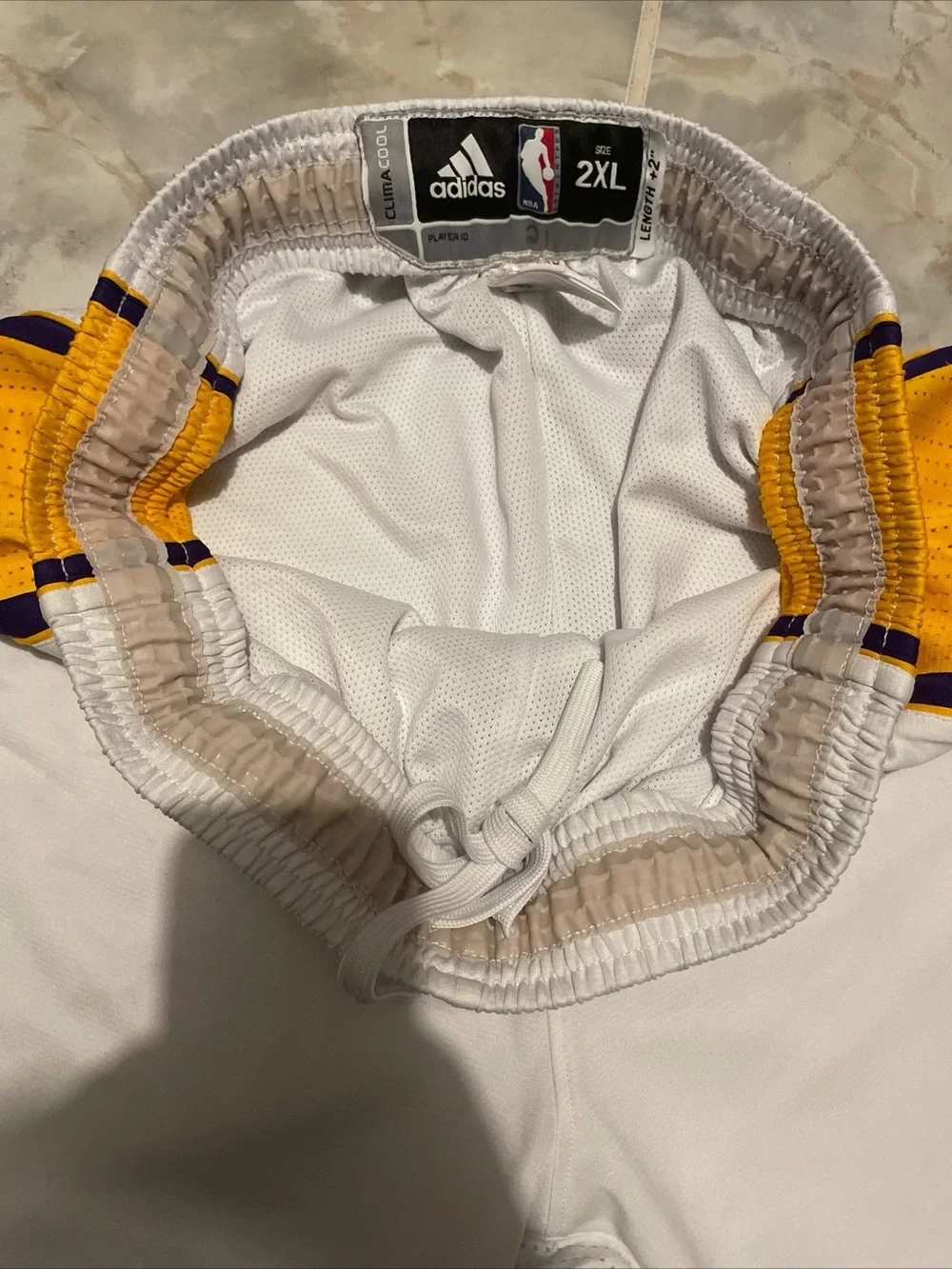 Adidas Los Angeles Lakers 2010 Game/Player Issue Shorts Basketball Men 2XL RARE